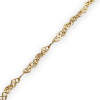 Heart links bracelet in 18k of gold filled