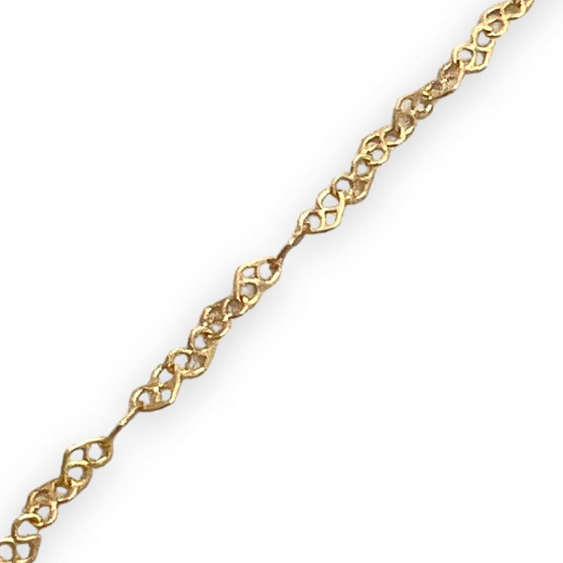 Heart links bracelet in 18k of gold filled