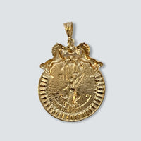 Horse centenary pendant in 18kts of gold plated charms