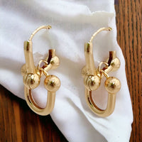 Huggies industrial earrings gold-filled earrings