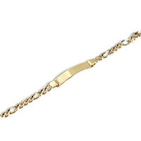 Id pate figaro link bracelet 18kts gold plated 6 bracelets