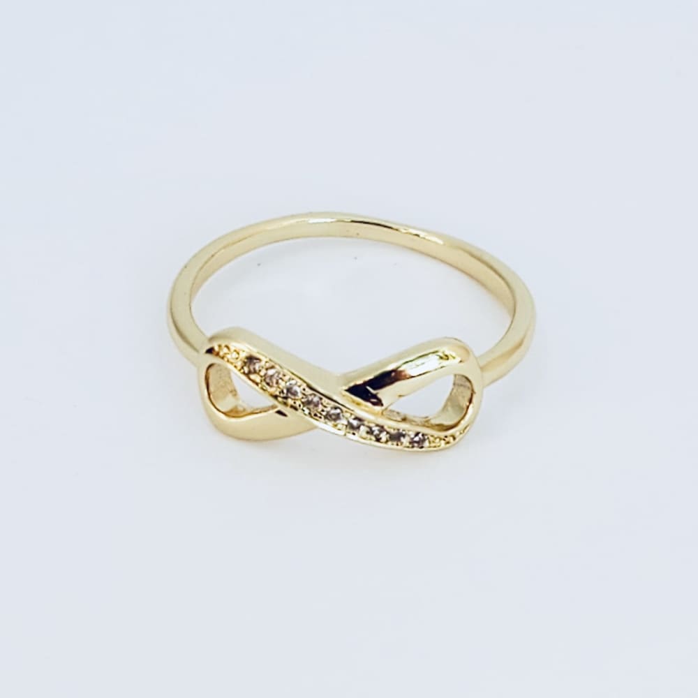 Infinity ring 14kts of gold plated rings