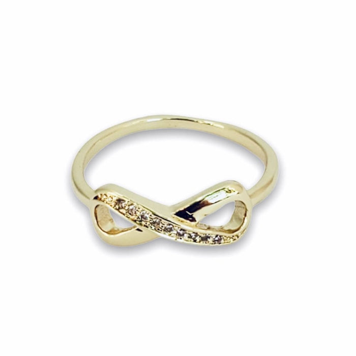 Infinity ring 14kts of gold plated rings