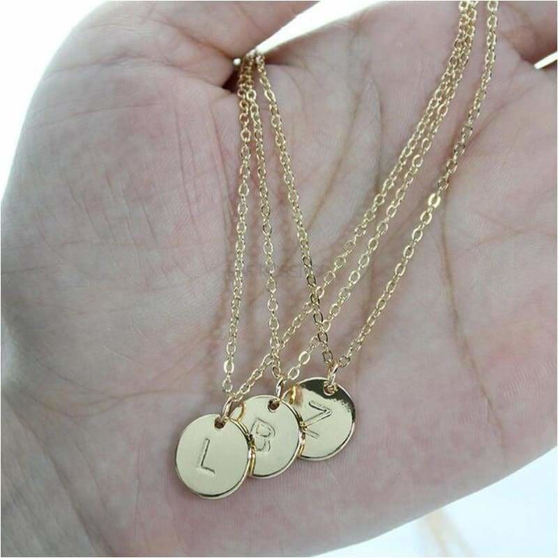 Initial charm gold plated pendant charms & pendants