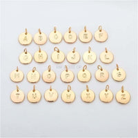 Initial charm gold plated pendant charms & pendants