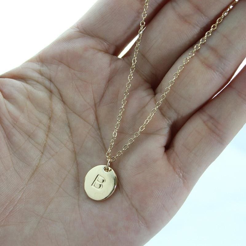 Initial pendant charm necklace chains