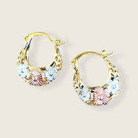 Lelita’s hoops earrings in 18k of gold plated earrings