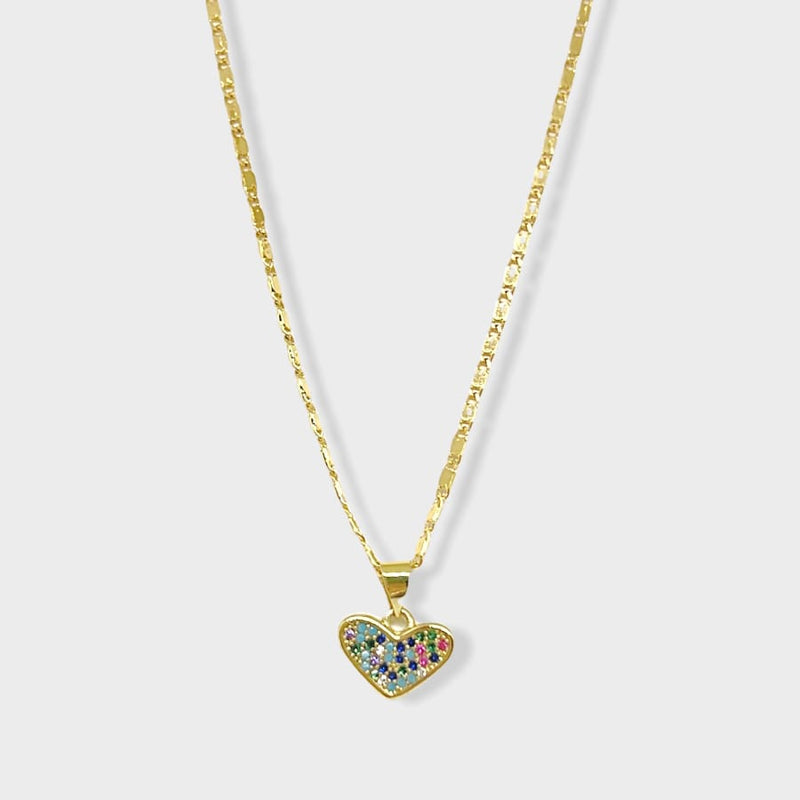 Lili heart necklace in 18k of gold plated necklaces