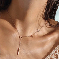 Love spelled necklace in 18k of gold plated chains