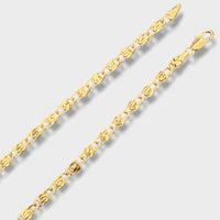 Lumachina 4mm link chain in 18k of gold plated necklaces