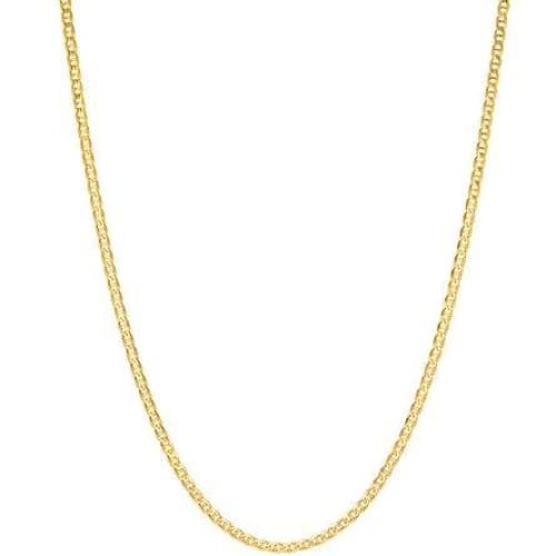 Mariner 2mm 18kts gold plated chain chains