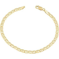 Mariner 3mm 18k gold plated chain 7.5’’bracelet chains