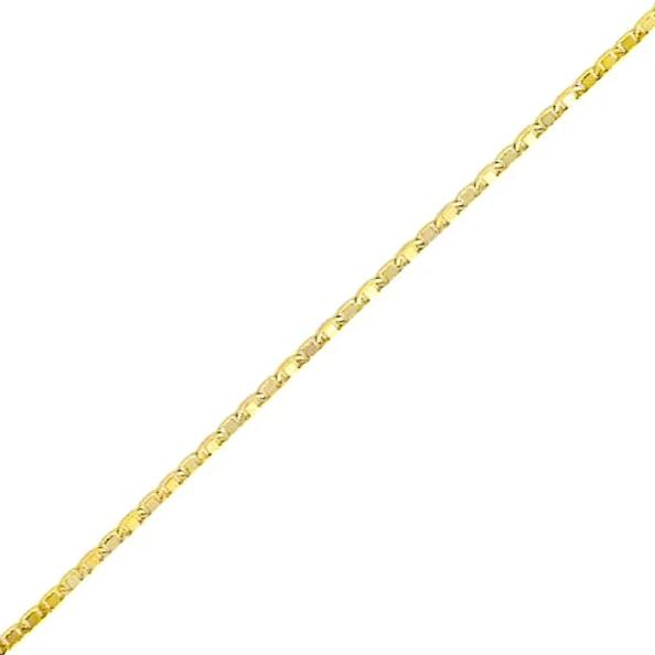 Mariner 3mm anklet 18kts of gold plated 10 anklet