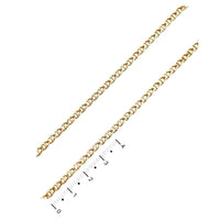 Mariner 3mm bracelet 18kts of gold plated 8.5’’l chains