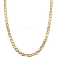 Mariner 4mm 18k gold plated chain chains