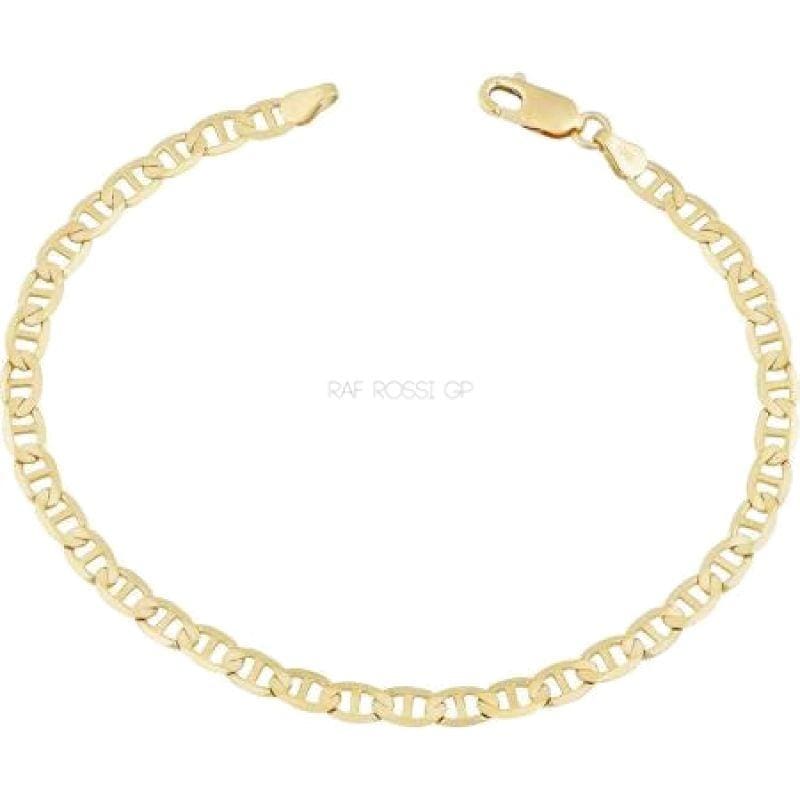 Mariner 4mm 18k gold plated chain 7.5’’bracelet chains