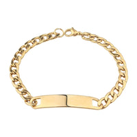 Men cuban link id bracelet