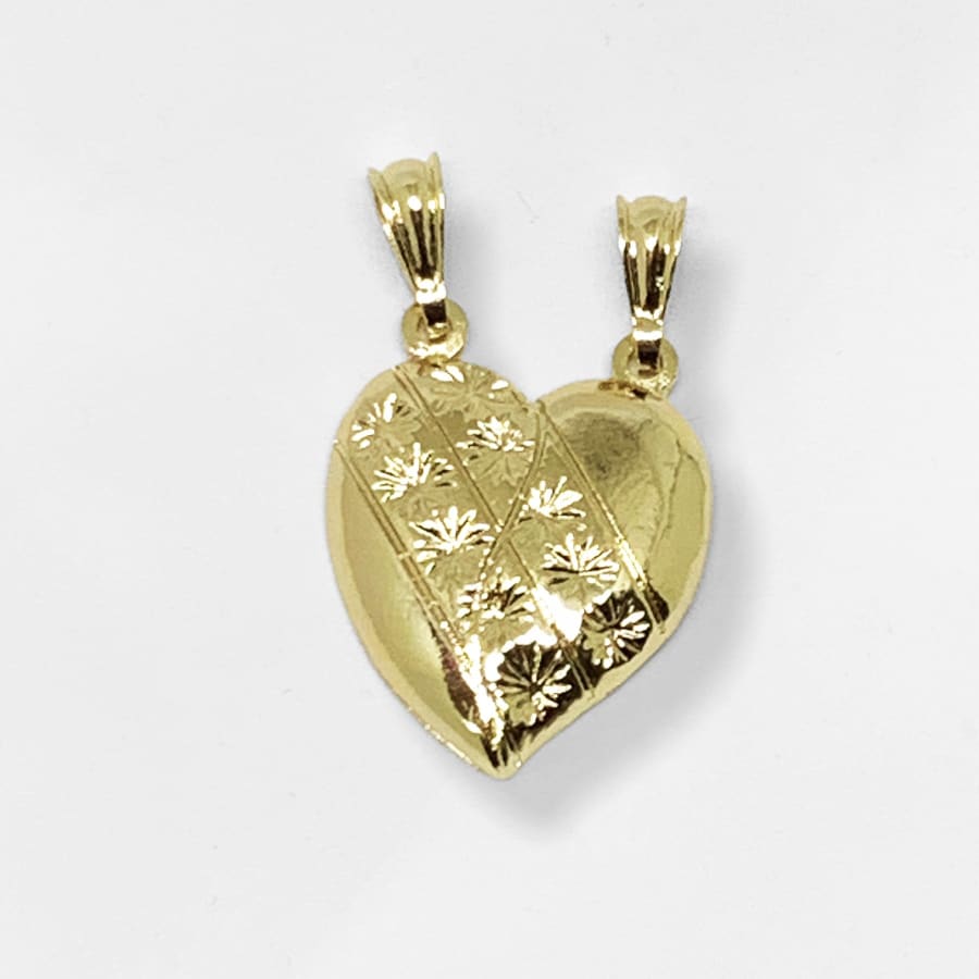 One heart pendant 18k of gold plated