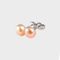 Pearls studs with sterling silver post earrings earrings