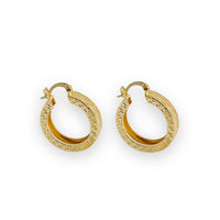 Pisa hoop earrings in 18k of gold plated earrings