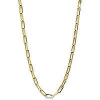 Rectangular flat links 18kts of gold plated chain. 24 chains