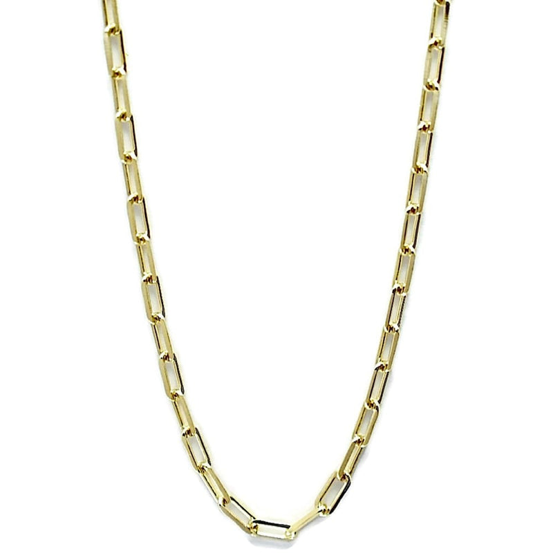 Rectangular flat links 18kts of gold plated chain. 24 chains