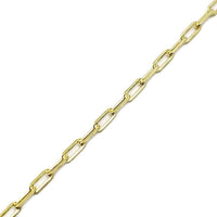 Rectangular flat links 18kts of gold plated chain. 24 chains