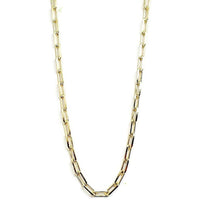 Rectangular flat links 18kts of gold plated chain. 24 chains