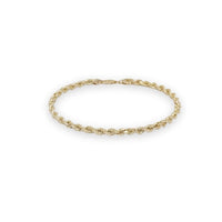 Rope bracelet 3mm in 18k of gold plated