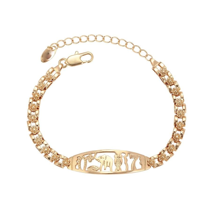 Rose links good luck bracelet rose gold plated bracelets