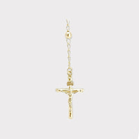 San benito double side gold plated rosary necklace rosary