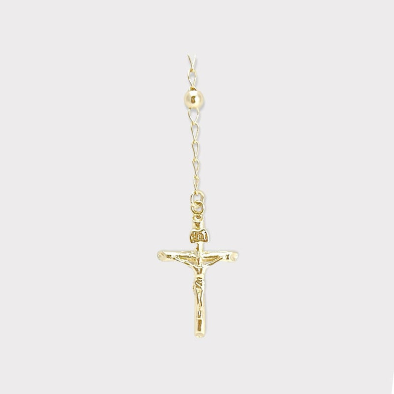 San benito double side gold plated rosary necklace rosary