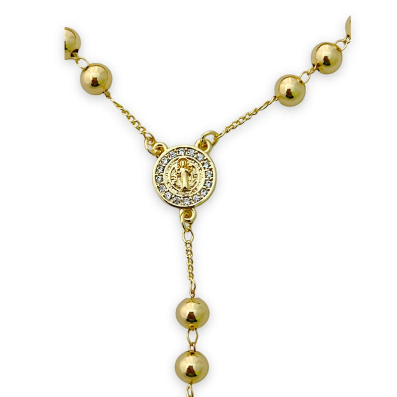 San benito gold plated rosary necklace rosaries