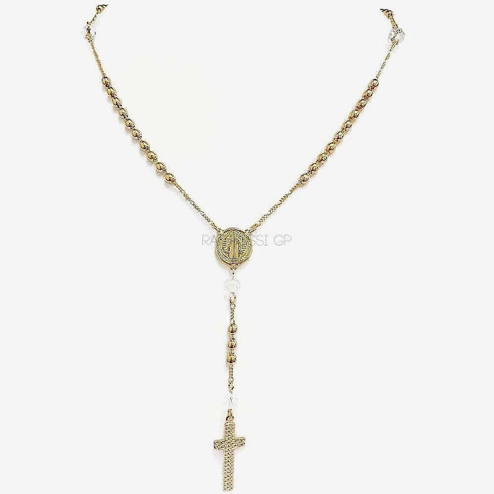 San benito rosary 18k gold plated rosary