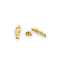 San judas studs earrings 18k of gold plated earrings