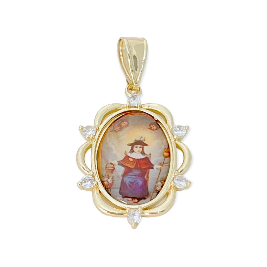 Santo nino de antocha pendant in 18k of gold layering charms & pendants