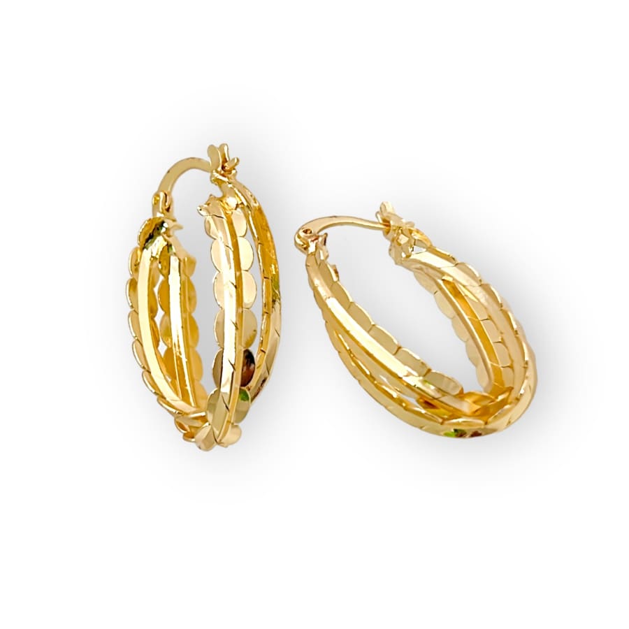 Sierra hoop earrings in 18k of gold plated earrings