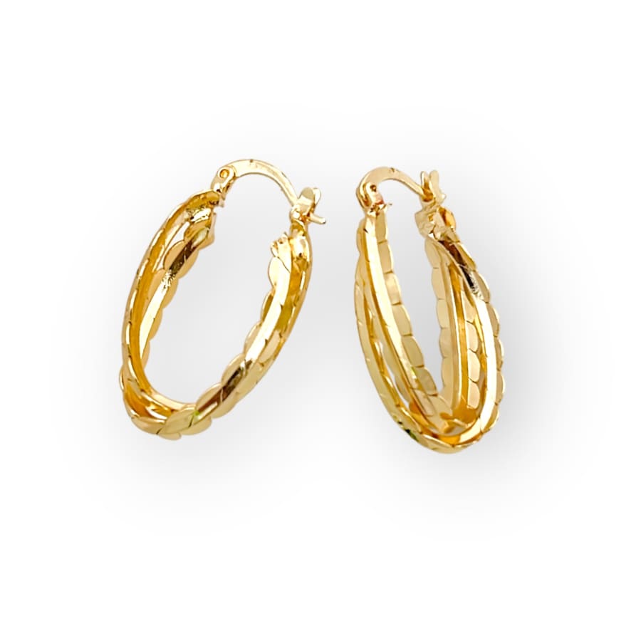 Sierra hoop earrings in 18k of gold plated earrings