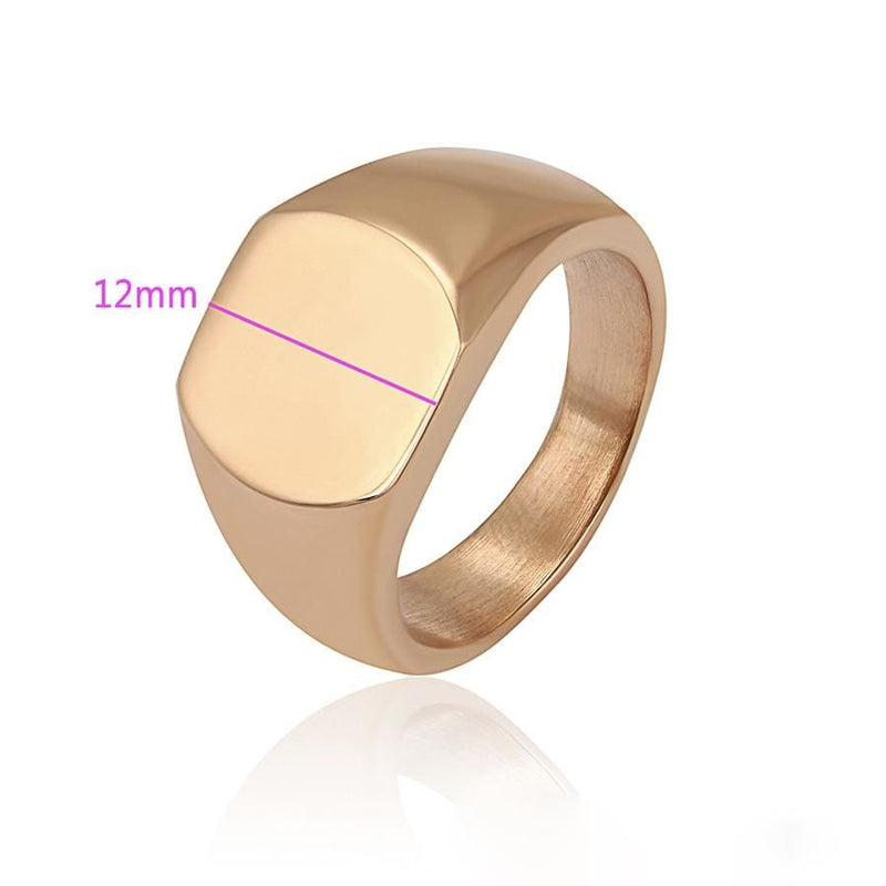 Signet gold plated ring. Rings