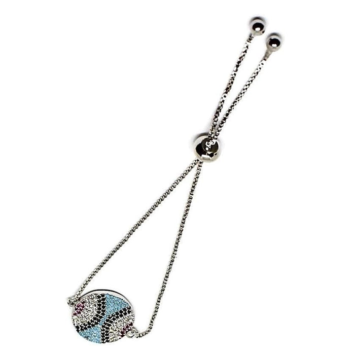 Softball bolo bracelet silver plated bracelet