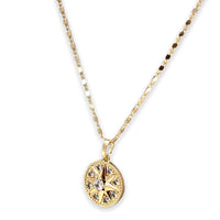 Star with clear stones pendant necklace in 18k of gold plated chains