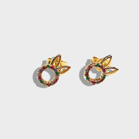 Tt bunny ears studs 18kts of gold-filled earrings