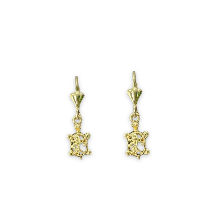 Turtles lever back earrings in 18k of gold plated earrings