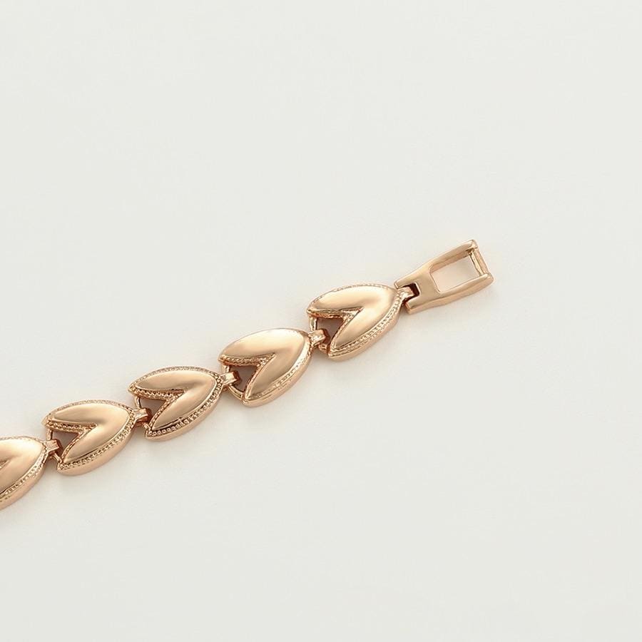 V link good luck bracelet rose gold plated bracelets