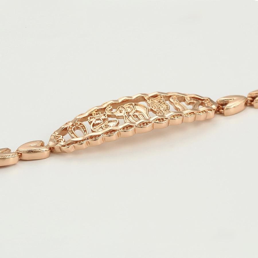 V link good luck bracelet rose gold plated bracelets