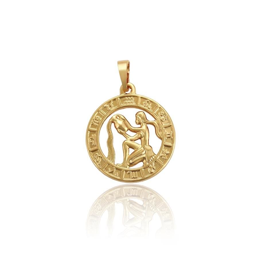 Zodiac constellations18k of gold plated pendant charm aquarius charm